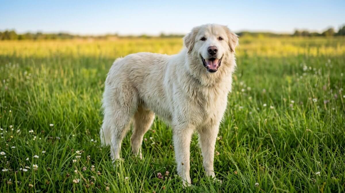 golden retriever croisé patou chien des pyrénées
