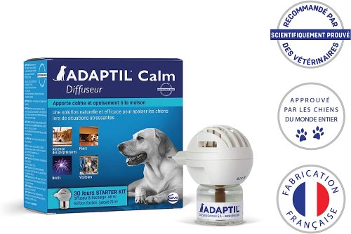 Diffuseur De Phéromones Pour Chien - Calmant 30 Jours, Rechargeable, Couvre 65 M²